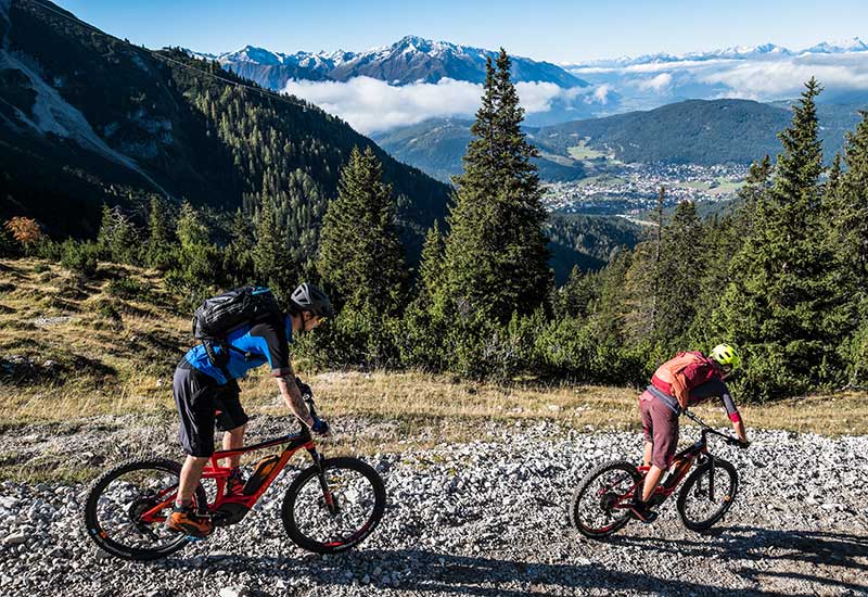 Mountainbiken in Seefeld in Tirol